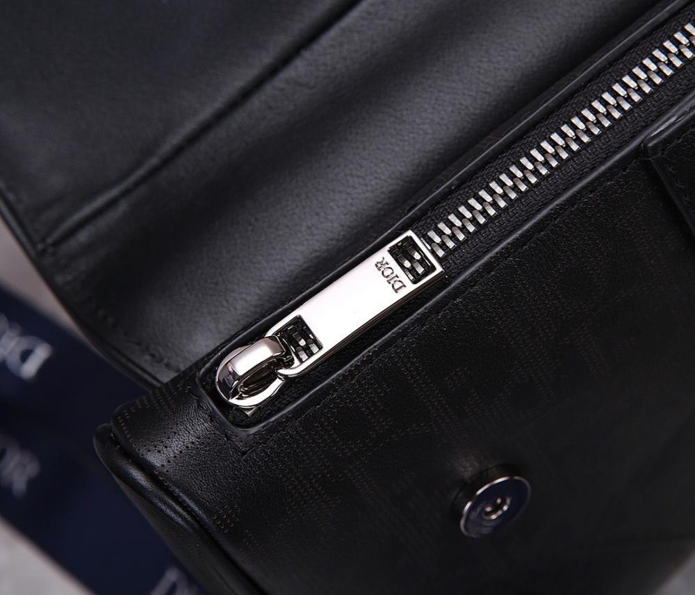 Elegant Refined Black Printed Leather Shoulder Bag
