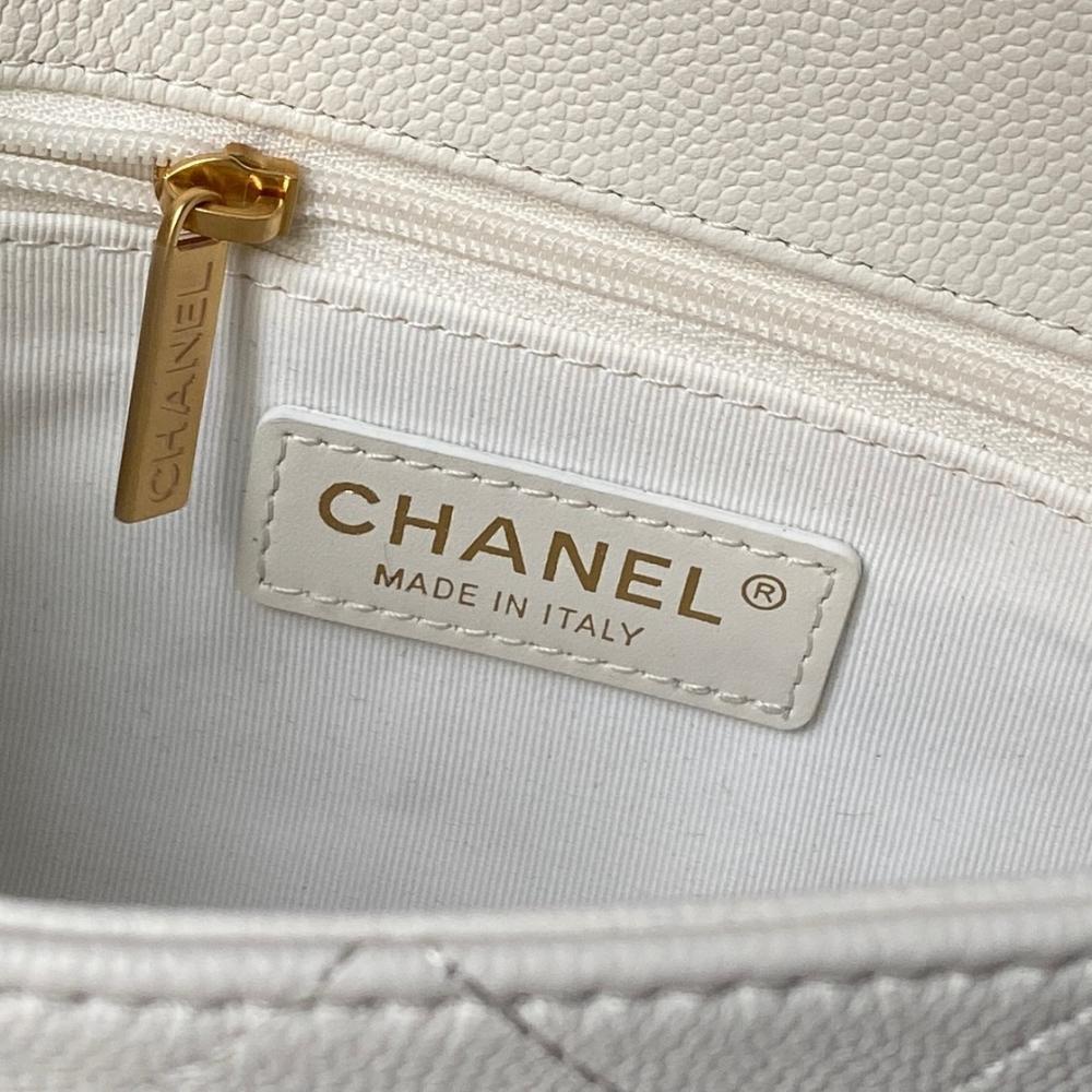 Classic Gold Calfskin Top Handle Bag