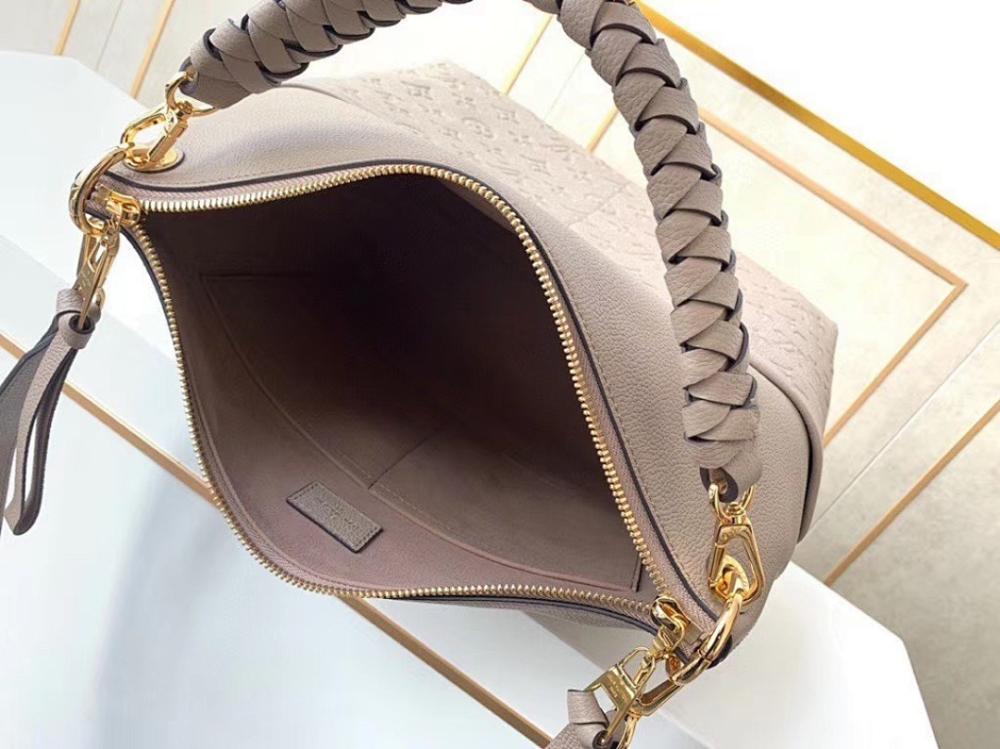 Modern Refined Woven Leather Top Handle Bag