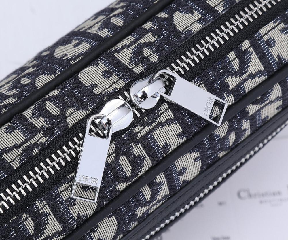 Modern Luxury Black Printed Calfskin Shoulder Bag
