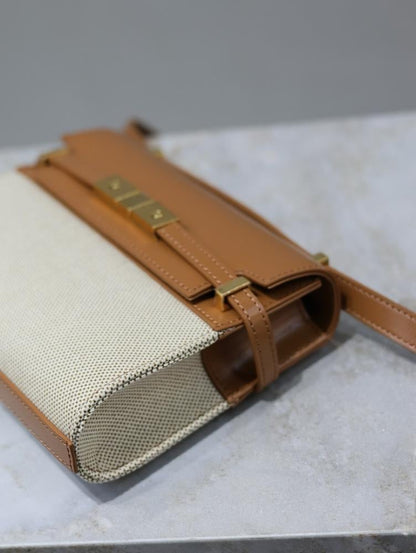 Modern Refined Leather Crossbody Bag