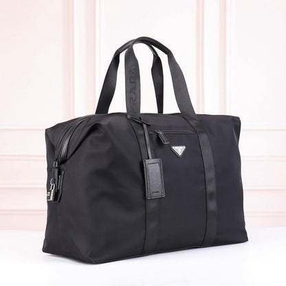 Modern Italian-Inspired Nylon Shoulder Bag