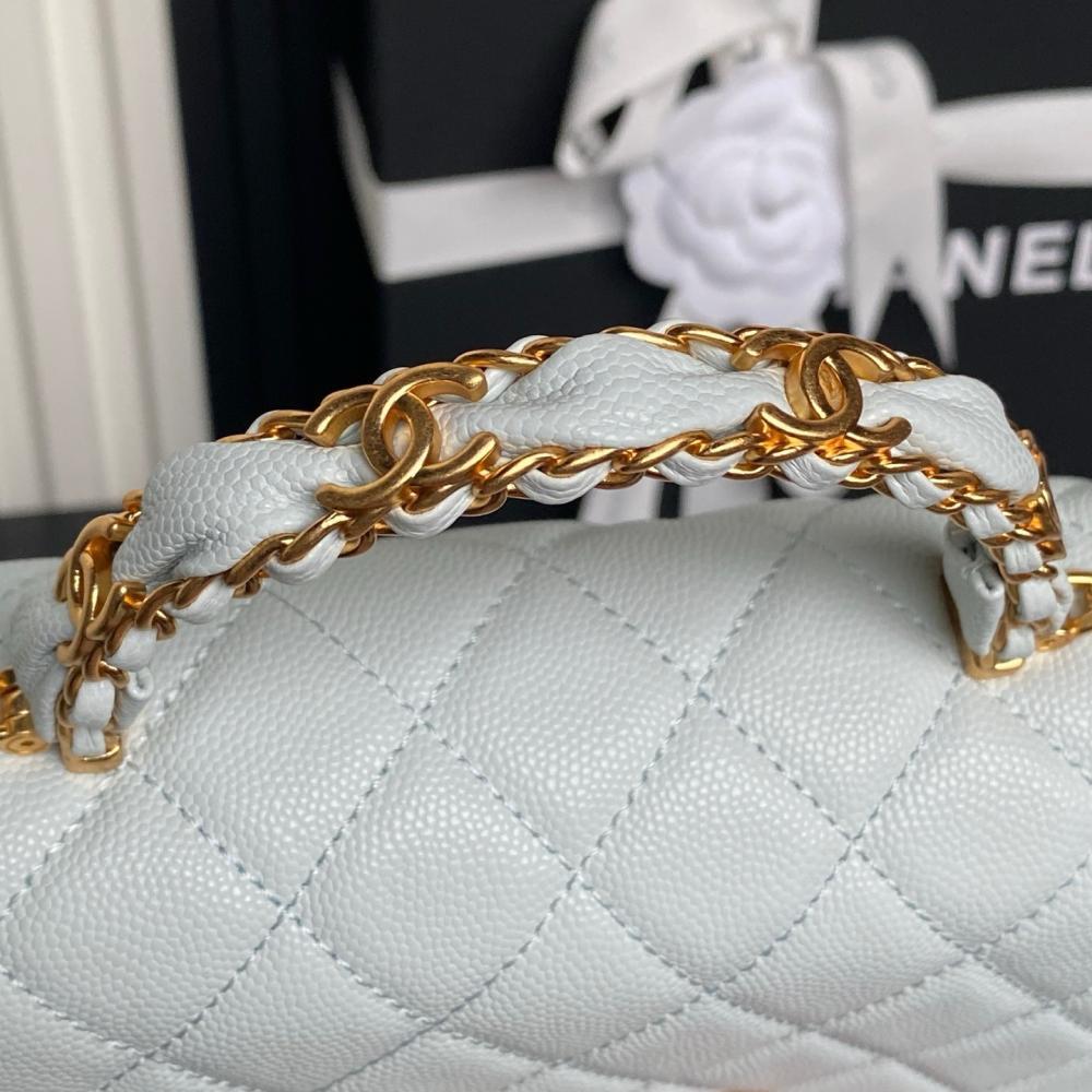 Leather Top Handle Bag