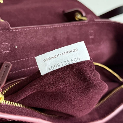 Leather Top Handle Bag