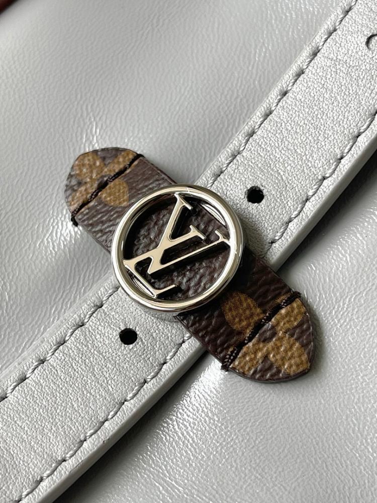 Italian-Inspired Elegant Grey Leather Top Handle Bag