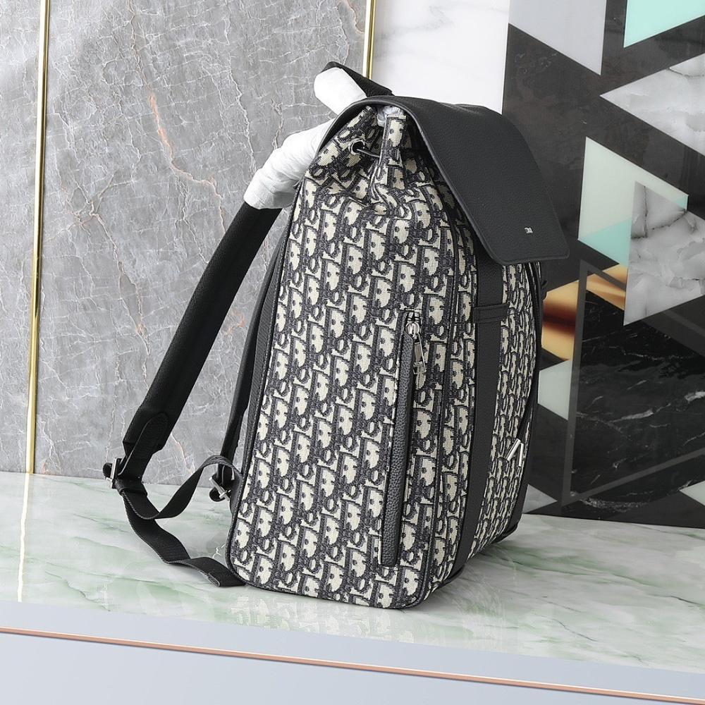 Modern Elegant Black Leather Backpack