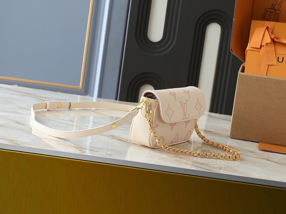 Luxury Monogram Leather Shoulder Bag – Limited Edition