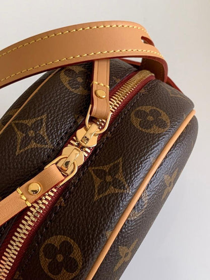 Italian-Inspired Stylish Embroidered Leather Top Handle Bag
