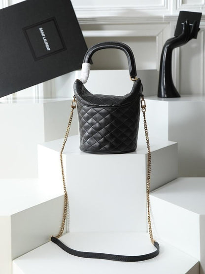 Modern Stylish Embroidered Bucket Bag