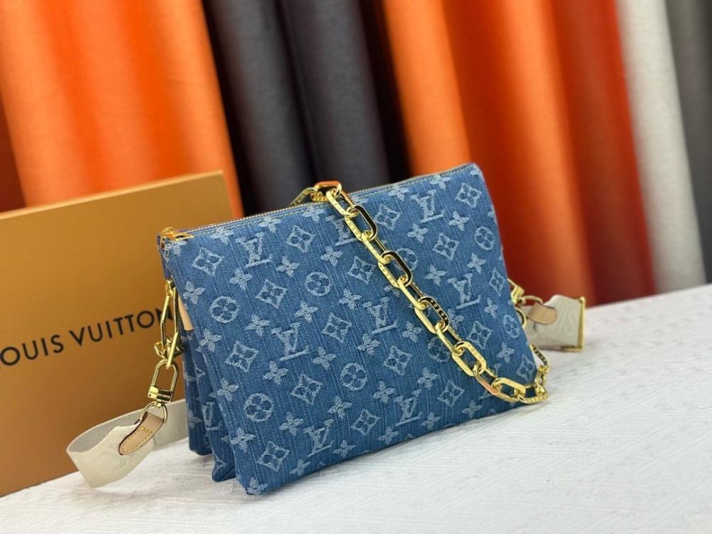 Italian-Inspired Luxury Denim Shoulder Bag