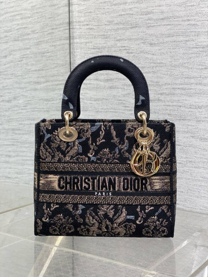 Classic Embroidered Top Handle Bag