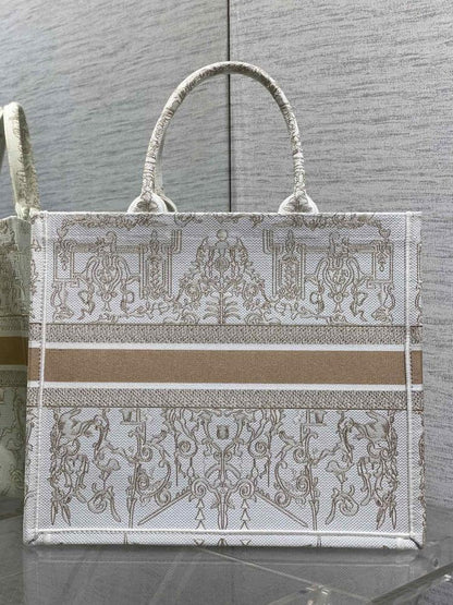 Gold Embroidered Tote Bag