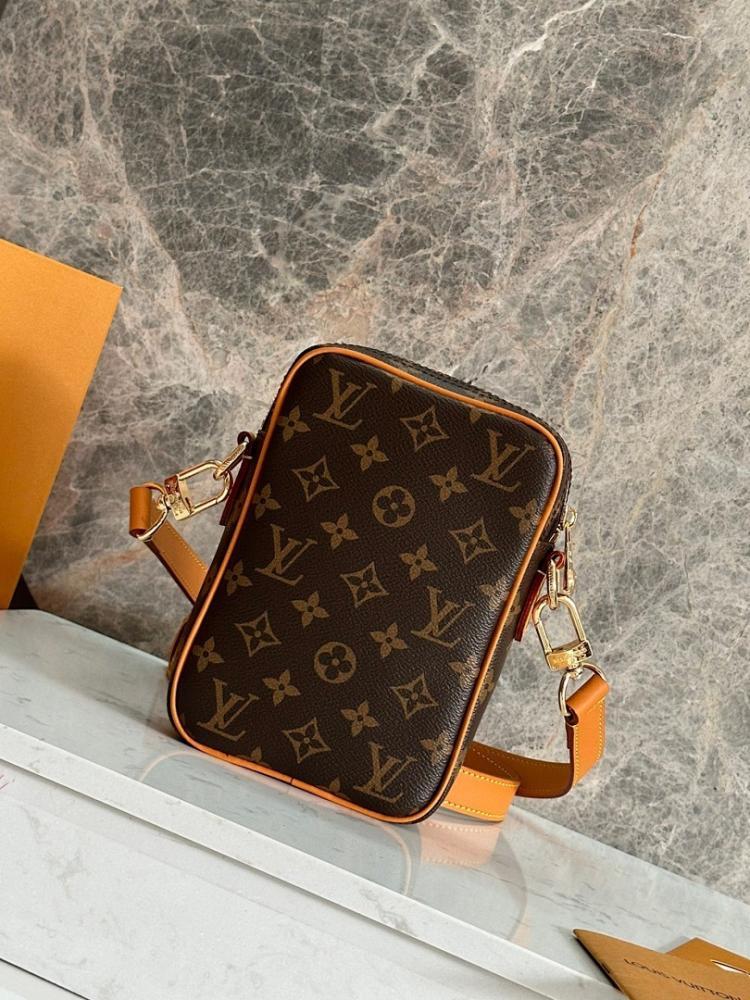 Stylish Monogram Leather Crossbody Bag – Limited Edition