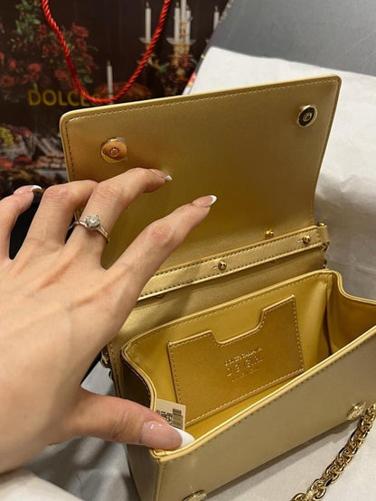 Elegant Refined Leather Top Handle Bag