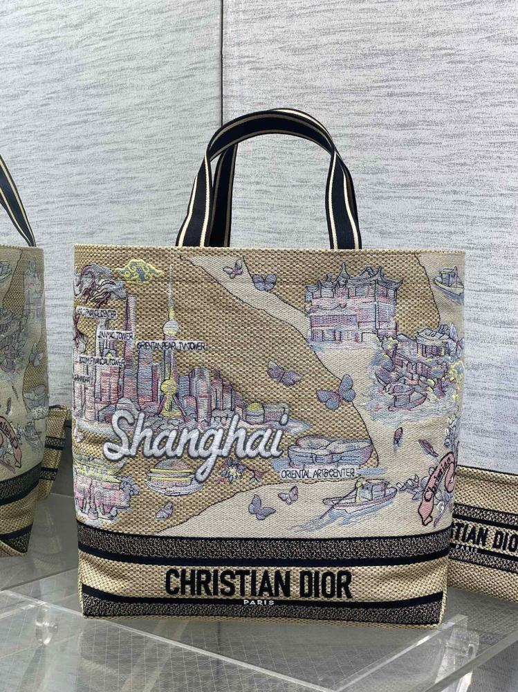 Embroidered Top Handle Bag
