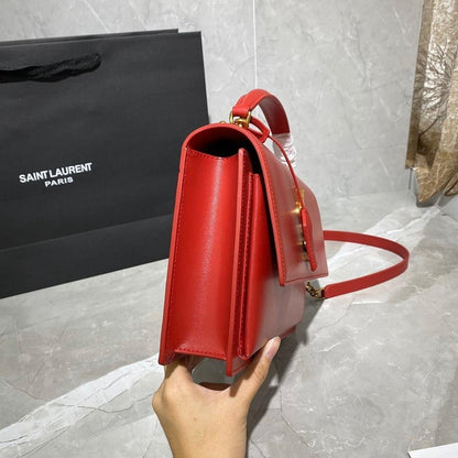 Stylish Refined Leather Crossbody Bag