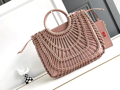 Italian-Inspired Stylish Woven Leather Crossbody Bag