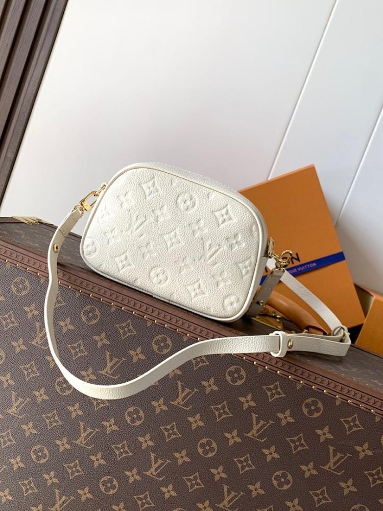 Elegant Premium Monogram Calfskin Crossbody Bag