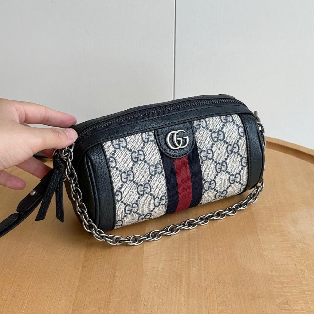 Ophidia Leather Shoulder Bag