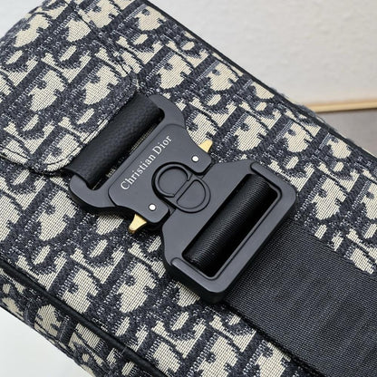Classic Elegant Black Printed Calfskin Shoulder Bag – Limited Edition