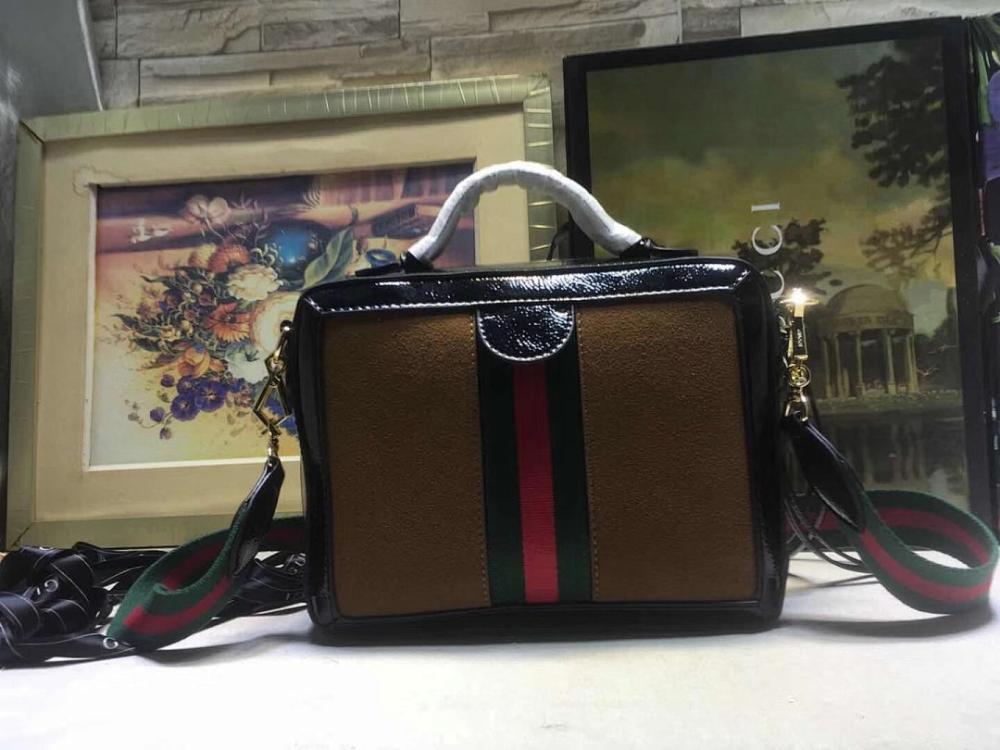 Ophidia Red Top Handle Bag