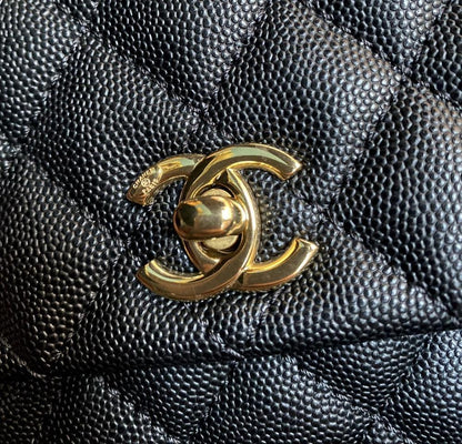 Classic Leather Top Handle Bag