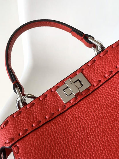 Calfskin Top Handle Bag