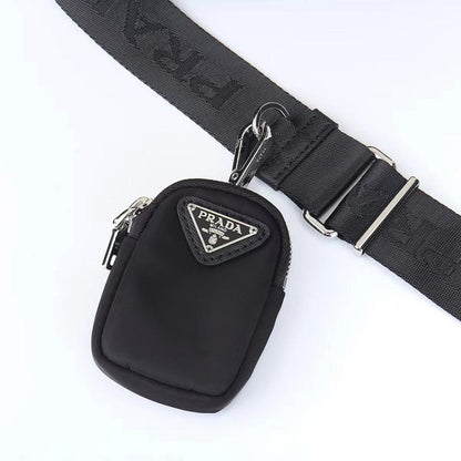 Elegant Refined Nylon Shoulder Bag