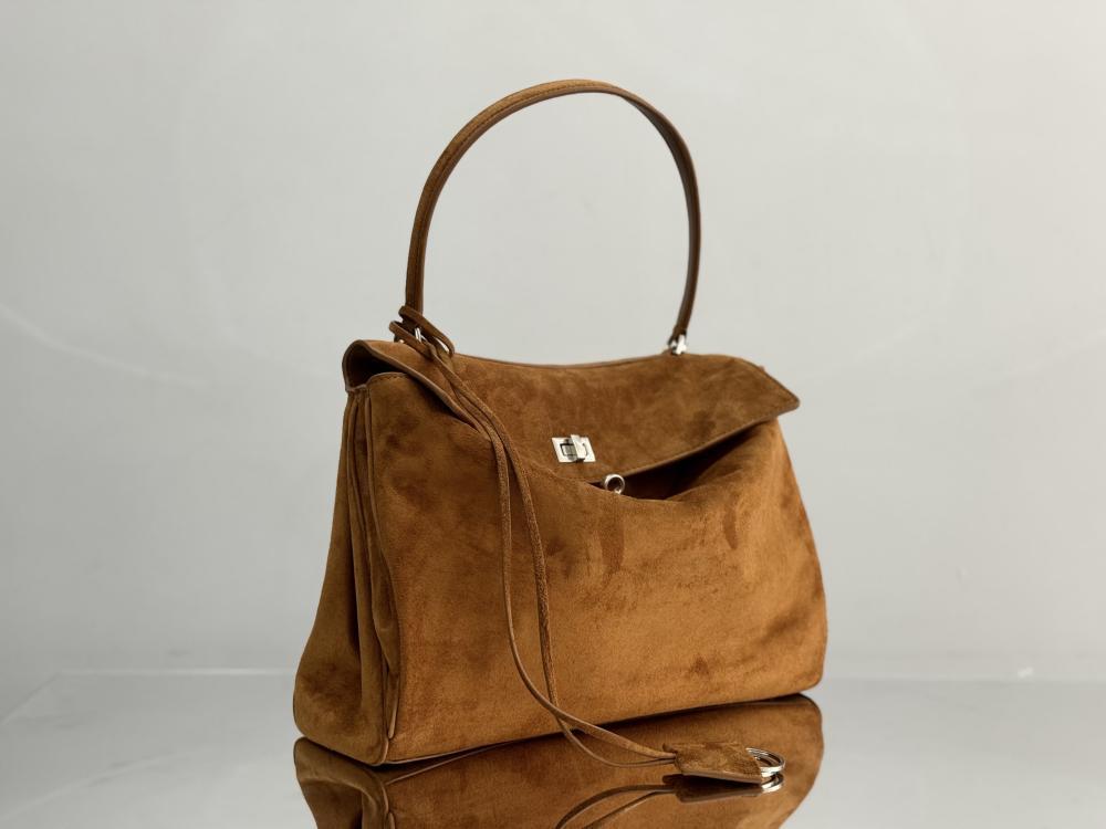 Luxury Leather Top Handle Bag