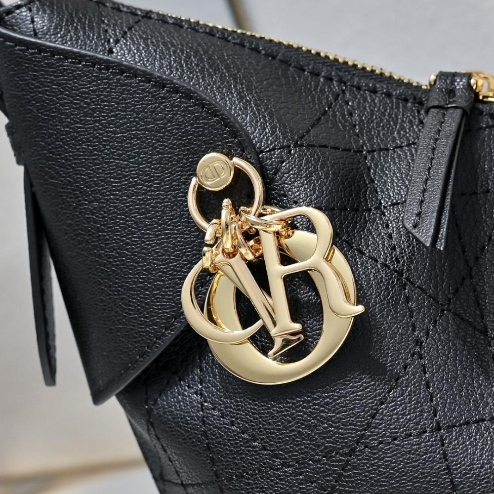 Modern Stylish Gold Embroidered Calfskin Shoulder Bag