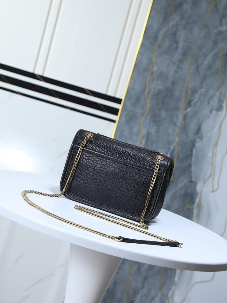 Niki Pink Leather Crossbody Bag