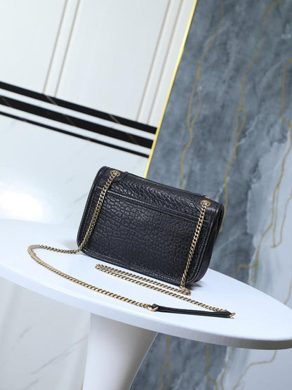 Niki Pink Leather Crossbody Bag