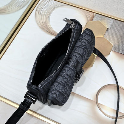 Modern Stylish Black Printed Crossbody Bag