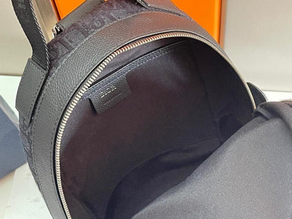 Modern Black Quilted Jacquard Shoulder Bag – Limited Edition