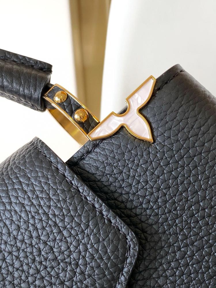 Monogram Leather Shoulder Bag