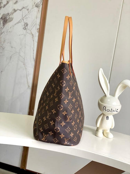Modern Italian-Inspired Monogram Leather Top Handle Bag