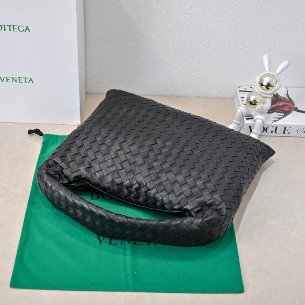 Woven Leather Top Handle Bag
