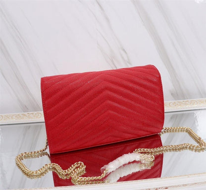 Italian-Inspired Luxury Calfskin Shoulder Bag