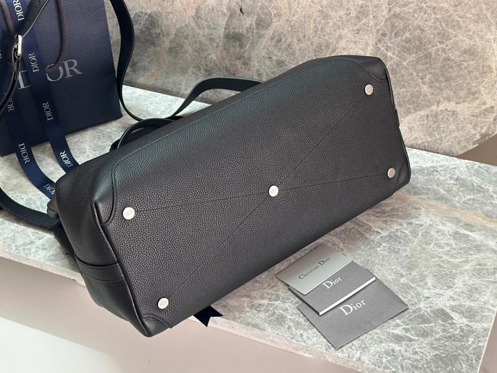 Modern Italian-Inspired Black Quilted Calfskin Top Handle Bag