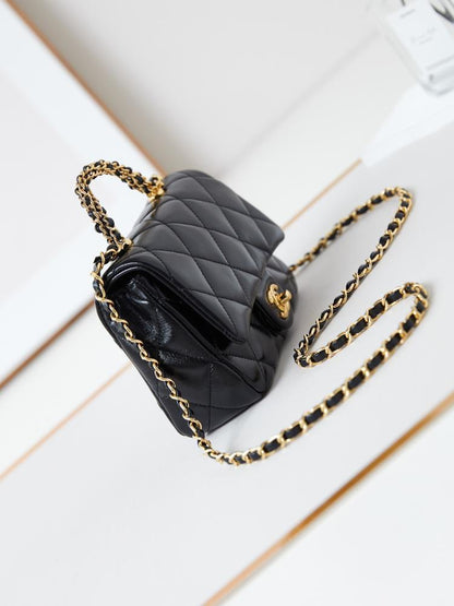 Leather Top Handle Bag