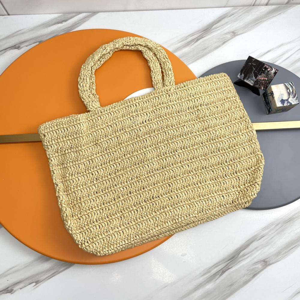 Woven Straw Tote Bag