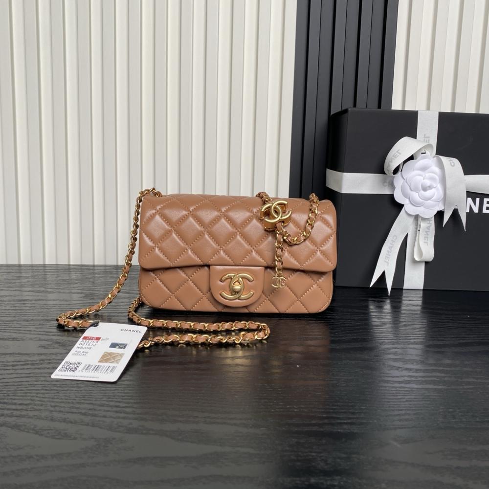 Gold Top Handle Bag