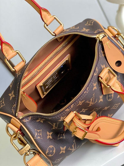 Speedy Bandouliere Monogram Calfskin Crossbody Bag