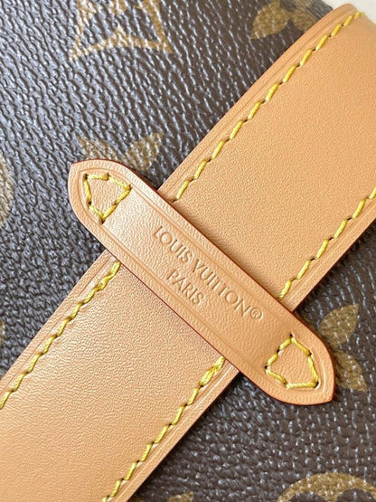 Modern Premium Monogram Leather Shoulder Bag