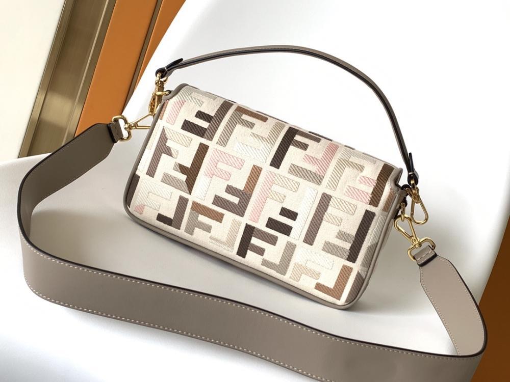 Embroidered Top Handle Bag