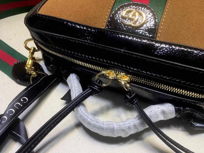 Ophidia Red Top Handle Bag