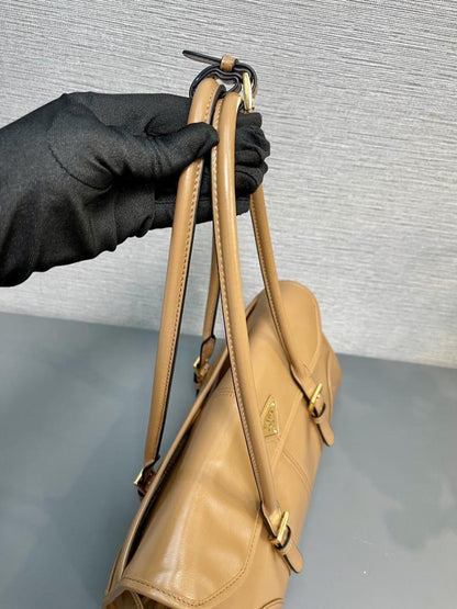 Classic Leather Top Handle Bag