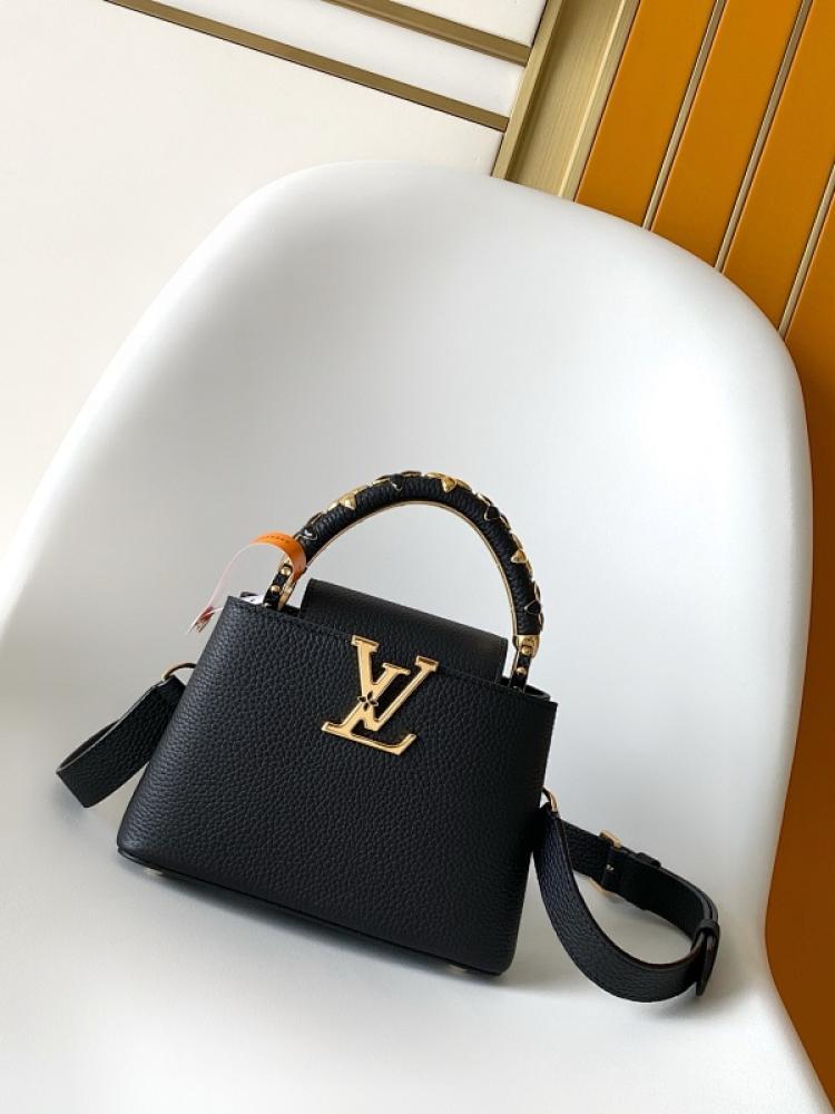 Leather Top Handle Bag
