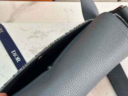 Saddle Printed Leather Crossbody Bag