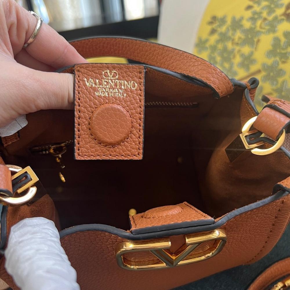 VLogo Signature Calfskin Shoulder Bag